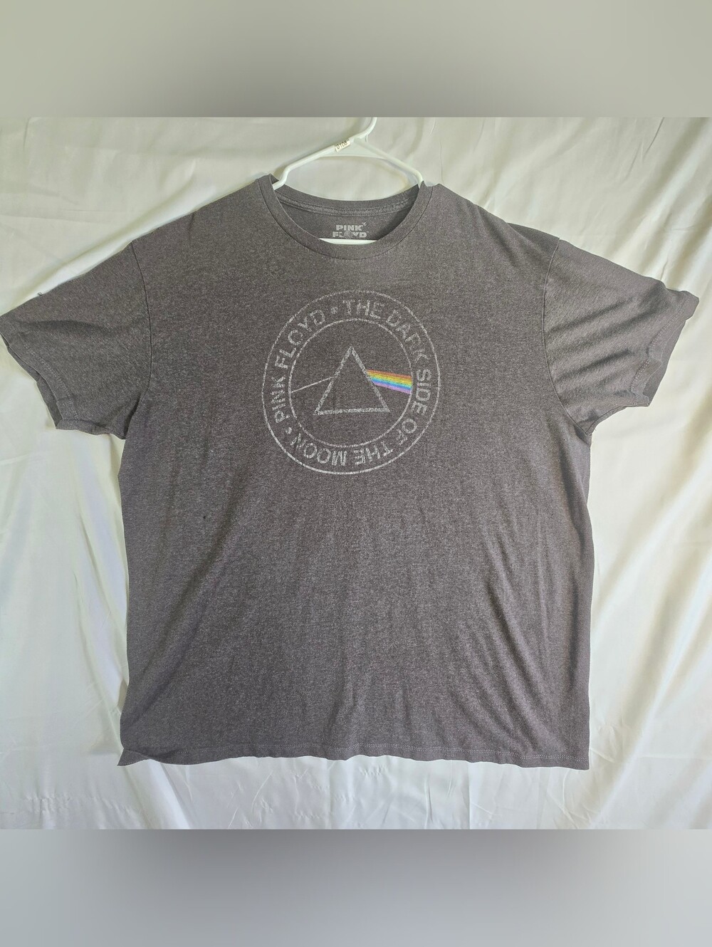 Pink Floyd Gray Short Sleeve Tee with Prism Accent